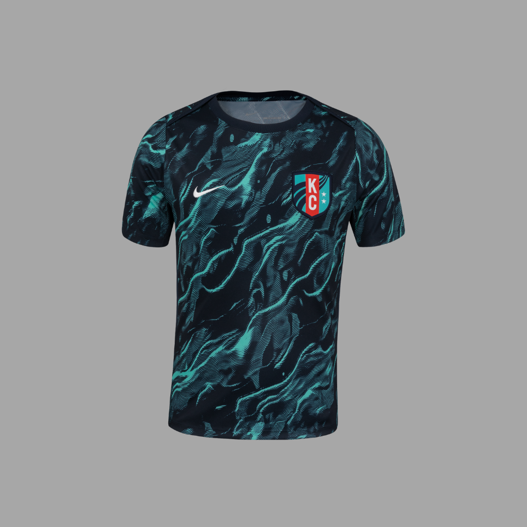 Kansas City Current Pre-Match 2025 Straight Fit Nike Stadium Shirt