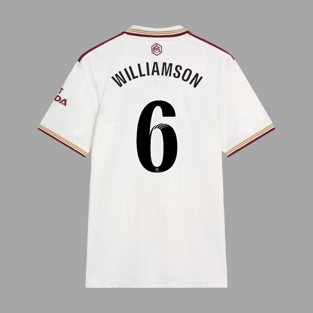 Arsenal 2025/26 Straight Fit Third Stadium Jersey WILLIAMSON 6