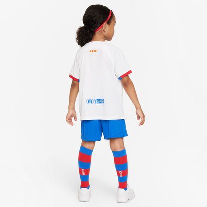 FC Barcelona 2023/24 Away Little Kids' Nike Dri-FIT 3-Piece Kit