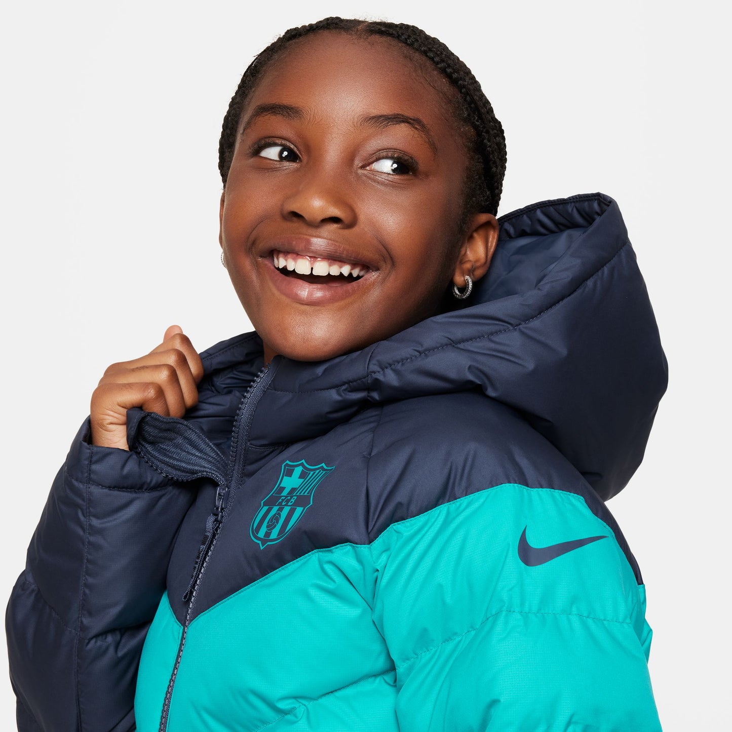 FC Barcelona Strike Third Big Kids' Nike Soccer Synthetic-Fill Jacket