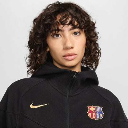 FC Barcelona Tech Fleece Hoodie Curved Fit