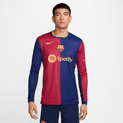 Barcelona Home 24/25 Straight Fit Nike Stadium Long-Sleeve Shirt