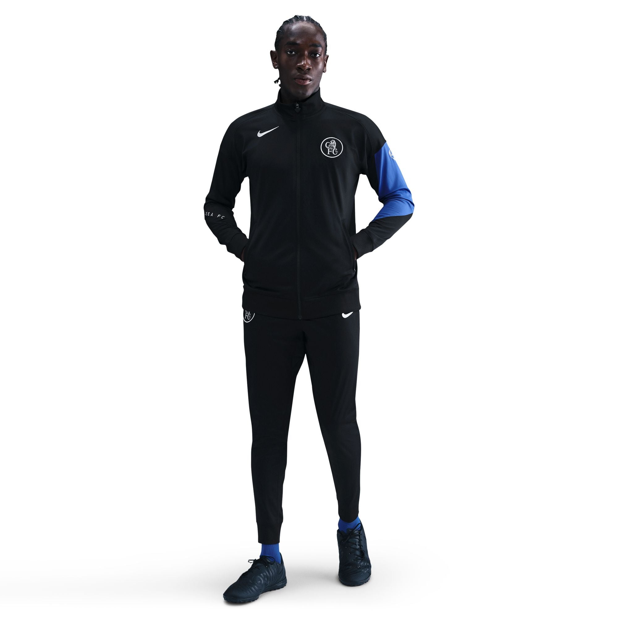 Chelsea FC Strike Third Straight Fit Nike Dri-FIT Total 90 Soccer Knit Track Jacket