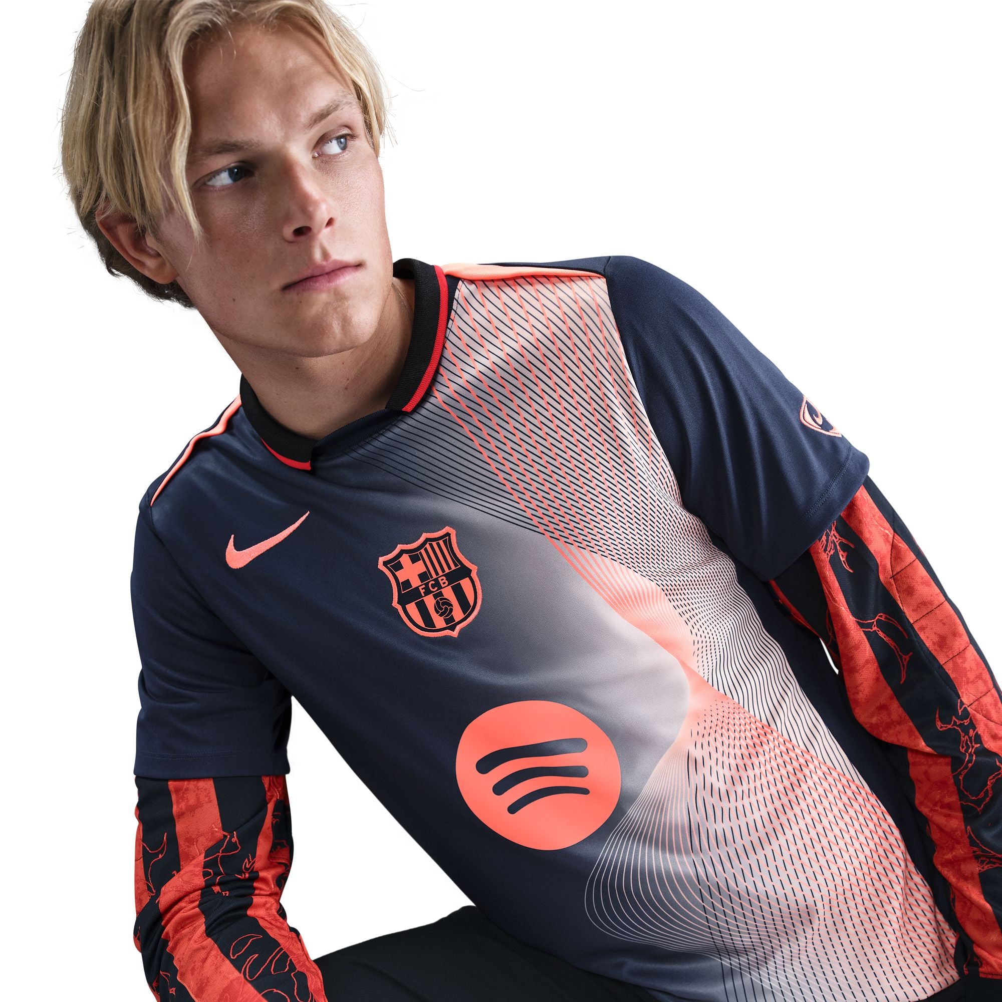 FC Barcelona Academy Pro Third Straight Fit Nike Dri-FIT Soccer Pre-Match Top