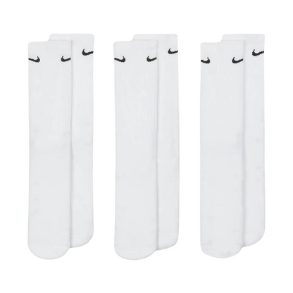 Nike Everyday Cushioned White Training Crew Socks (3 Pairs)