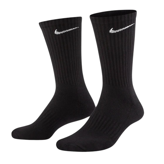 Nike Everyday Cushioned Black Training Crew Socks (3 Pairs)