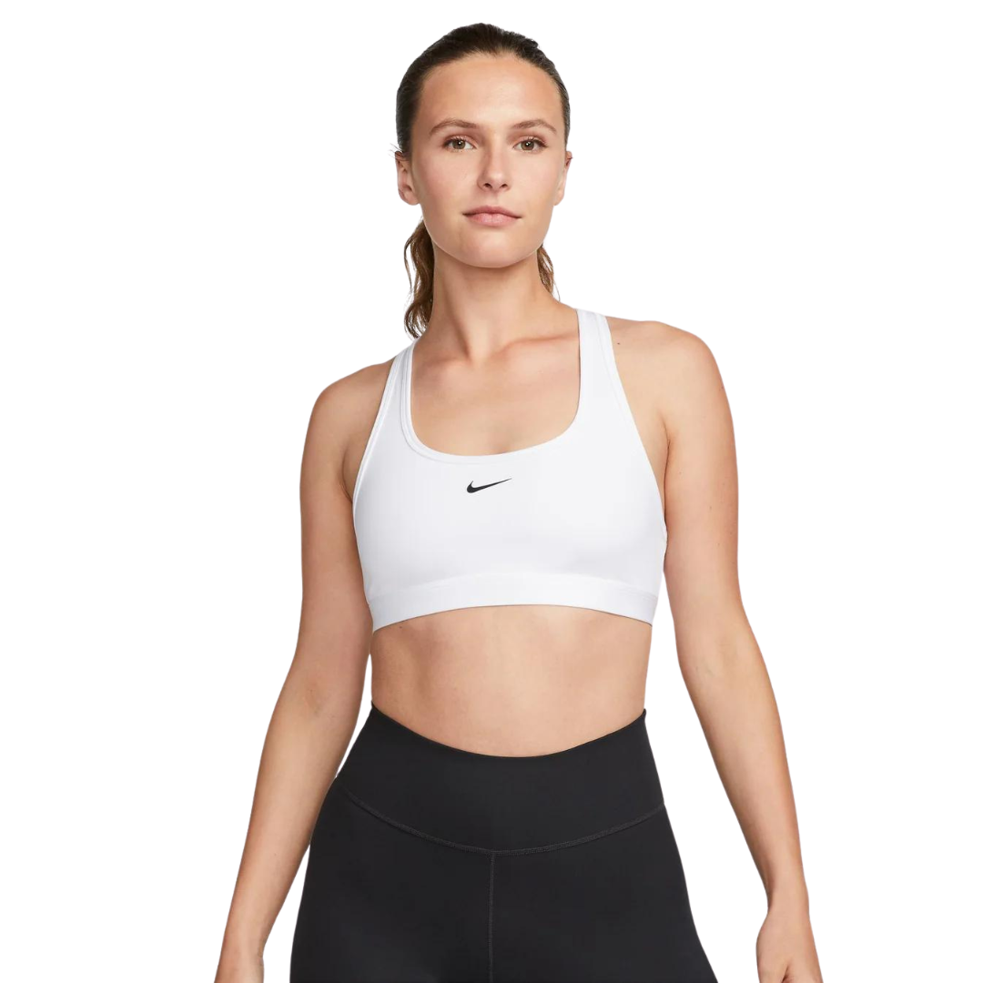 Nike Swoosh Light Support Women's Non-Padded White Sports Bra