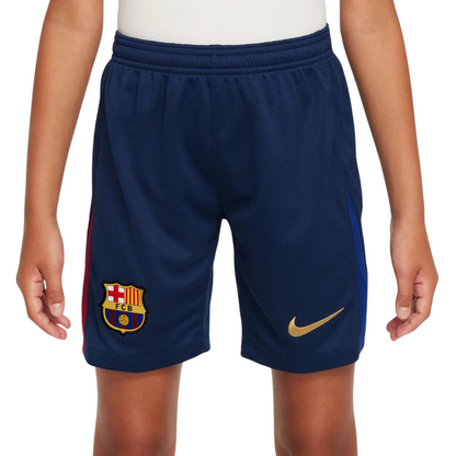 FC Barcelona 2024/25 Stadium Home Big Kids' Nike Dri-FIT Soccer Shorts