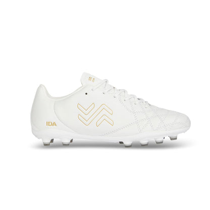 IDA Classica: Women's Leather Soccer Cleats | FG/AG Multi Ground Footwear Ida Sports US 5 White 